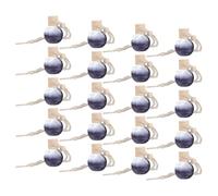 ibasenice 20 piezas Botellas Colgantes de Vidrio para Aromaterapia Coche Difusor de Aceite Esencial con Diseño Negro para Ambientador y Decoración Automotriz