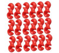 ibasenice 20 Piezas Clip de Cable para Bicicleta de Abrazaderas de Aleación Guía de Tubo para Desviador y Freno Accesorios para y Color Rojo