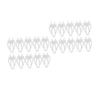 ibasenice 20 Piezas Pinzas para Comida de Pájaros Clips para Jaula Sujetadores de Verduras para Periquitos y Canarios Diseño Compacto y Duradero para Alimentación Limpia Desperdicio