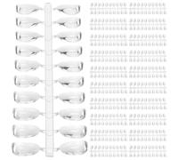 ibasenice 200 Piezas de Tarjetas de Colores para Uñas en Ps, Ligeras y Multipropósito, Tablero Elegante para Práctica en Salón de Uñas Profesional