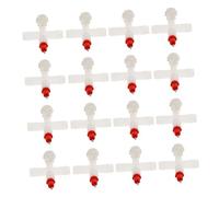 ibasenice 20juegos Pezones de Bebedero para Pollos Bebederos de Tetina para Aves de Corral para Incubadoras y Cría de Pollitos