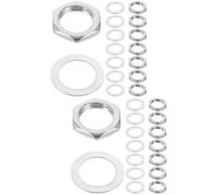 ibasenice 20juegos Tuerca y Arandela Para Guitarra Eléctrica De Accesorios Duraderos y Prácticos Para Reemplazo De Conectores Materiales De Diseño Elegante y Funcional