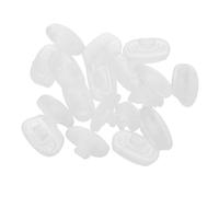 ibasenice 20pares Almohadillas Nasales de Silicona para Gafas Soporte Nasal Ajustable Almohadillas Nasales de Repuesto Protector Antideslizante Nariz Uso Diario y Cómodo