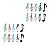 ibasenice 20piezas Clips De Notas Musicales Sujetapáginas Creativos Sostenedores De Partituras Prácticos y Duraderos Para Estudiantes y Músicos