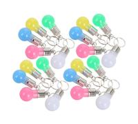 ibasenice 21 Piezas Llavero LED Bombilla Colorido Mini Linterna Portátil Luz Intermitente para Bolso Mochila Accesorios de Moda Color Aleatorio Color Aleatorio