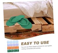 ibasenice 24 Pares Sandalias Descartables Eva para Pedicura Zapatillas Cómodas y Transpirables para Spa Hotel y Viaje Práctico para Mujer y Hombres Color Aleatorio