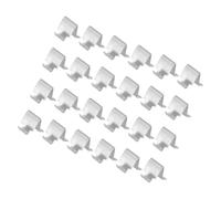 ibasenice 24 Piezas Clips Metálicos para Estantes de Gabinetes, Soporte Ligero de Hierro Resistente y No Deformable para Estantería Metálica Pequeña en Archivo o Cocina