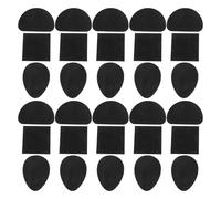 ibasenice 24 Piezas Protectores de para Zapatos Autoadhesivos Antideslizantes Almohadillas de Goma para Talón y Antepié Parches Adhesivos Amortiguadores para Tipo de Calzado Negro