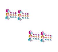 ibasenice 24juegos Decoraciones De Fiesta De Colgantes De Espirales Dobles para Eventos para Cumpleaños y Celebraciones De Verano