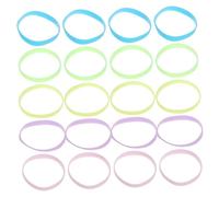 ibasenice 25 Pulseras De Silicona: Pulseras De Goma Que Brillan En La Oscuridad, Bandas Luminosas De Neón, Pulseras Elásticas De Colores, Para De Fiesta, Conciertos, Carnavales Y