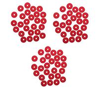 ibasenice 270 Piezas almohadilla de lavado puñetazos de piano almohadilla de junta fieltro de piano sintió liga birretes pianos teclados arandelas junta para guitarra wahser de guitarra rojo