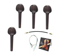 ibasenice 2juegos Accesorios De Violín De Ébano Juego De Partes De Violín Para Cuerda Eje De Ébano Prácticas Varios