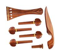ibasenice 2juegos Accesorios Para Violín Jujube Incluye Mentonera Clavija Tailpiece y Endpin Para Violonistas y Entusiastas Música