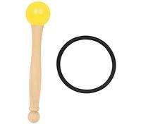 ibasenice 2juegos Mallet De Tono Para Cuencos De Canto Mango De Madera Cabezal De Goma Instrumento Musical Para y Relajación Para Amantes Música