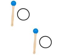 ibasenice 2juegos Mallet Para Cuencos Sonoros Cabeza De Goma y Mango De Madera Para Estudiantes y Principiantes Música Accesorio Profesional Para Practicar y Tocar Sin Fatiga