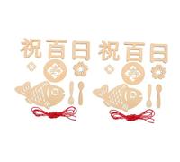 ibasenice 2juegos Placa De Madera Para Celebrar El Primer Centenario Del Prop Fotográfico Para Grabación De Crecimiento Decoración Para Sesiones De Fotos De Recién Nacidos y Cumplemes