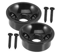 ibasenice 2juegos Placas De Jack Para Guitarra Eléctrica De Fijaciones De Estilo Taza Compatibles Con Guitarras y Bajos Prácticas y Duraderas Mejora El Rendimiento De Tu Instrumento