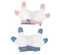ibasenice 2pares Antimordeduras Para Bebés Guantes Protectores De Dedos Para Evitar Chuparse El Pulgar Por Para Uso Diario Casa