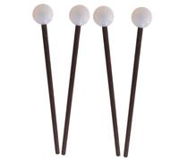 ibasenice 2pares Mallets De Percusión Para Tambor De Lengua Mango De Duradero Baquetas Musicales Para Práctica Accesorios De Instrumento Musical Para Principiantes y Músicos Avanzados