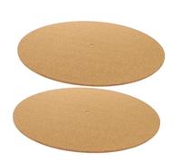 ibasenice 2piezas Almohadillas Protectoras Para Discos De Vinilo Alfombrilla Para Plato Giratorio Amortiguación Corcho Para Tocadiscos