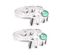 ibasenice 2piezas Anillo Termocrómico De Para Dedos Joyería Cambia De Color Del Cuerpo
