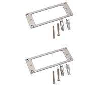 ibasenice 2piezas Anillos De Montaje Para Humbucker De Metal Plana Base Ancha Dimensiones Espesor Acabado Brillante Para Guitarras Requerimientos Cortos