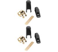 ibasenice 2piezas Boquilla De Clarinetes De Duradera Kit De Soplete De Clarinetes Color Negro Fuerza De Caña y Sonido Metálico