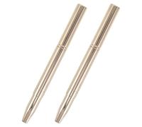 ibasenice 2piezas Brochas de Maquillaje de Labios Retráctiles con Tapa Protectora Doble Punta Metálica para Pintalabios y Perfilador Portátiles para Retoques y Viaje