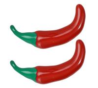 ibasenice 2piezas Broches De Pimiento Broche Aleación Insignia De Vegetal Broche Decorativo Para Cárdigan Abrigo Mochila Accesorio De Ropa Pin De Pin De Solapa De Comida