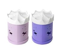 ibasenice 2piezas Caja para Esponjas de Maquillaje Estuche Creativo para Almacenamiento de Beauty Sponge Contenedor de Esponja de Huevo con Diseño Perforado Fácil de Transportar y Organizar
