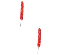 ibasenice 2piezas Cepillo De Limpieza Para Flautas y Piccolos Mango Para Mantenimiento De Instrumentos Musicales Color Rojo