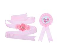 ibasenice 2piezas Cinturón De Embarazo Corsage Para Papás Sash Para Fiesta Sesiones De Fotos Material Para Celebrar La Llegada