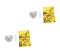 ibasenice 2piezas Clip Aromatizador De Aire Para Coche Diseño De y Rhinestones Accesorio Decorativo Para De Aire Aromaterapia Práctica y Elegante Interior Del Vehículo