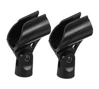 ibasenice 2piezas Clip De Micrófono Ajustable Grande Soporte Para Micrófono Inalámbrico Accesorio De Metal y Adaptador De Conversión