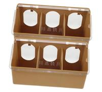 ibasenice 2piezas Comedero Pigeon Feeder Multiuso para Jaula De Pájaros Recipiente Transparente para Alimento y Agua Fácil Instalación Duradero y Práctico