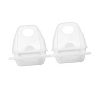 ibasenice 2piezas Comederos Colgantes para Loros Dispensadores de Comida para Pájaros Accesorios para Jaula Comederos para Periquitos Recipientes para Aves para Exteriores y Cuencos