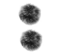 ibasenice 2piezas Cubierta De Micrófono Furry Windscreen Antiviento y Reductora De Ruido Protección Profesional Para Grabaciones Interiores y Exteriores Diseño Elegante