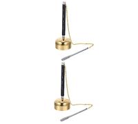 ibasenice 2piezas Flexible Chime Utensilio Ritual Budista De Dharma Para Templos y Ceremonias
