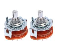 ibasenice 2piezas Interruptor Rotativo Pole Position Para Guitarra Selector De Audio Sólido y Resistente Repuesto Fácil Instalación y Uso Compatible Guitarras Eléctricas