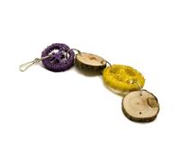 ibasenice 2piezas Juguete De Dentición para Loros De Esponja Vegetal Juguetes Educativos De Madera para Morder Loros para Jugar La Jaula