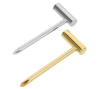 ibasenice 2piezas Llaves para Tensor de Alma de Herramientas de Ajuste Doradas y Plateadas Accesorios de Guitarra Llave de Tensor Premium para Guitarra Eléctrica Herramienta para Reparar Esc