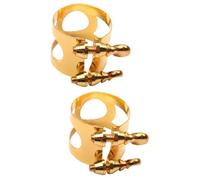 ibasenice 2piezas Metal Doble Fijador Para Saxofón Soporte Para Boquillas Gran Flexibilidad y Excepcional