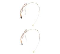 ibasenice 2piezas Micrófono Direccional Inalámbrico De Cabeza Conector XLR De Pines para Amplificadores y Altavoces Diseño Ergonómico y Ligero para Guías Turísticas y Clases Multimedia