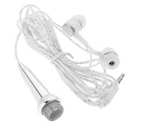 ibasenice 2piezas Micrófono Vocal Portátil Miniatura para Teléfonos y Karaoke Micrófono Compatible Software De Song Diseño Compacto y Duradero para Cantantes y Grabaciones Al Aire