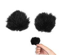 ibasenice 2piezas Microphone Windscreen Furry Cover Para Micrófonos Protección Antiviento y Reducción De Accesorios Para Grabaciones y Entrevistas