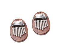 ibasenice 2piezas Mini Kalimba Piano De Pulgar Portátil Instrumento Musical De Madera Piano Ergonómico Para Diferentes Géneros Musicales Juguete Para Accesorio De Escenario