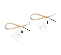 ibasenice 2piezas Pelo De Caballo Mongol Para Arco De Violín Violonchelo y Erhu Cabello Natural Para Partes De Cuerda Blanco