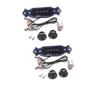 ibasenice 2piezas Pickup De Sonido Para Guitarra Eléctrica De Cuerdas Con Control De Tono y Volumen Instalación Sencilla y Alta Resistencia Al Ruido
