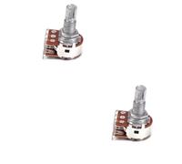ibasenice 2piezas Potenciómetro De Guitarra Mnk De Doble Eje Vástago Dividido Para Controlar Volumen y Tono Fácil Instalación y Material Resistente