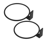ibasenice 2piezas Rejilla para Comederos de Mascotas de Soporte Metálico Plegable Soporte de Pared Resistente para Comederos de Perros y Gatos para Jaulas y Perreras